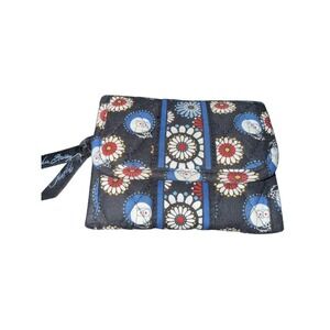 VERA BRADLEY Tri Fold Quilted ID Wallet Owl Daisy Pattern Retired